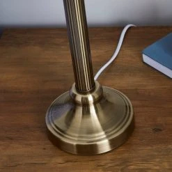 Dunelm Fluted Candlestick Antique Brass Table Lamp Base 10 Dunelm Fluted Candlestick Antique Brass Table Lamp Base -Dunelm Shop 1000001182 alt02
