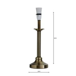 Dunelm Fluted Candlestick Antique Brass Table Lamp Base 12 Dunelm Fluted Candlestick Antique Brass Table Lamp Base -Dunelm Shop 1000001182 alt04