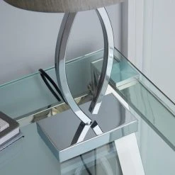 Dunelm Como Table Lamp Chrome Shade 10 Dunelm Como Table Lamp Chrome Shade -Dunelm Shop 1000011023 alt02