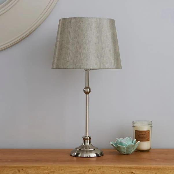 Dunelm Metal Ball Nickel Table Lamp 4 Dunelm Metal Ball Nickel Table Lamp - Image 2