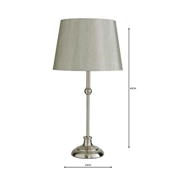 Dunelm Metal Ball Nickel Table Lamp 7 Dunelm Metal Ball Nickel Table Lamp - Image 5