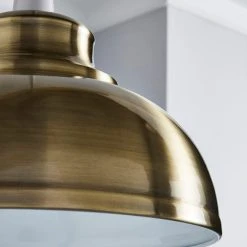 Galley Antique Brass Easy Fit Pendant 9 Galley Antique Brass Easy Fit Pendant -Dunelm Shop 1000038961 alt02
