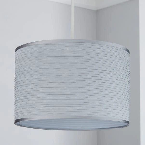 Ripple Lamp Shade 30cm Silver 4 Ripple Lamp Shade 30cm Silver - Image 2