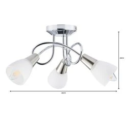 Dunelm Smithson 3 Light Chrome Ceiling Fitting -Dunelm Shop 1000056116 alt06