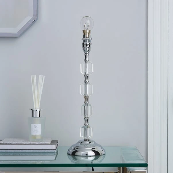 Dunelm Aries Chrome Table Lamp Base 4 Dunelm Aries Chrome Table Lamp Base - Image 2