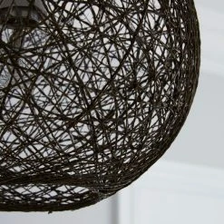 Dunelm Abaca Ball 24cm Grey Easy Fit Pendant -Dunelm Shop 1000069874 alt02