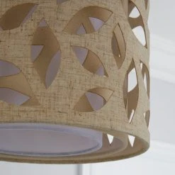 Botanical Leaf Cut Out Lamp Shade 25cm Nat -Dunelm Shop 1000070526 alt02