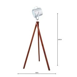 Dunelm Carlton Camera Tripod Wood Floor Lamp -Dunelm Shop 1000070529 alt04