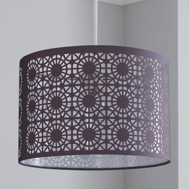 Dunelm Arlo Lamp Shade 30cm Grey 4 Dunelm Arlo Lamp Shade 30cm Grey - Image 2