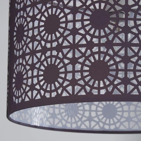 Dunelm Arlo Lamp Shade 30cm Grey 5 Dunelm Arlo Lamp Shade 30cm Grey - Image 3