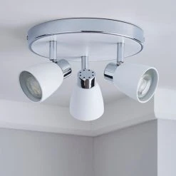 Masterlite Alto 3 Light Matt White Spotlight 9 Masterlite Alto 3 Light Matt White Spotlight -Dunelm Shop 1000081725 alt01