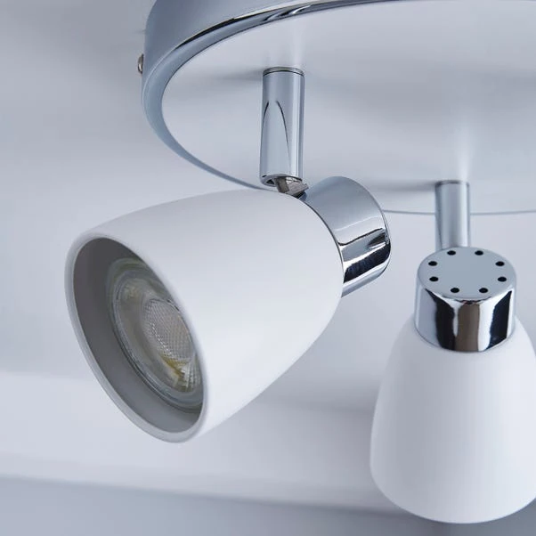 Masterlite Alto 3 Light Matt White Spotlight 5 Masterlite Alto 3 Light Matt White Spotlight - Image 3