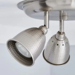 Masterlite Filbert 3 Light Hammered Chrome Spotlight -Dunelm Shop 1000081732 alt02