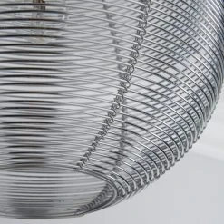 Dunelm Cigar Wire Round Silver Easy Fit Pendant -Dunelm Shop 1000084002 alt02