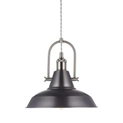 Dunelm Lucas Industrial 1 Light Pendant Pewter Ceiling Fitting 12 Dunelm Lucas Industrial 1 Light Pendant Pewter Ceiling Fitting -Dunelm Shop 1000084135 alt05