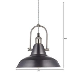 Dunelm Lucas Industrial 1 Light Pendant Pewter Ceiling Fitting 13 Dunelm Lucas Industrial 1 Light Pendant Pewter Ceiling Fitting -Dunelm Shop 1000084135 alt06