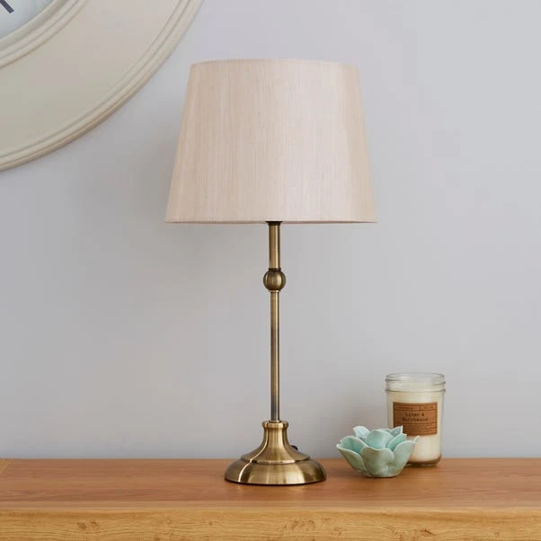 Dunelm Metal Ball Antique Brass Table Lamp 4 Dunelm Metal Ball Antique Brass Table Lamp - Image 2