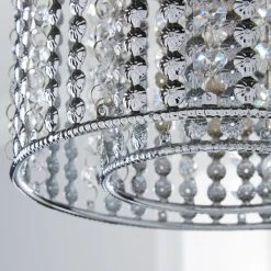 Dunelm Monica Chrome Easy Fit Pendant 8 Dunelm Monica Chrome Easy Fit Pendant -Dunelm Shop 1000084153 alt02