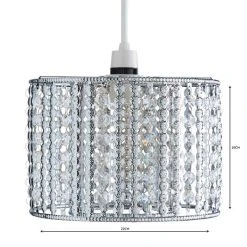 Dunelm Monica Chrome Easy Fit Pendant 9 Dunelm Monica Chrome Easy Fit Pendant -Dunelm Shop 1000084153 alt04