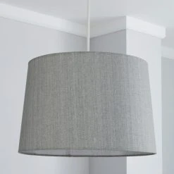 Dunelm Sara Tapered Lamp Shade 40cm Grey 7 Dunelm Sara Tapered Lamp Shade 40cm Grey -Dunelm Shop 1000084178 alt01