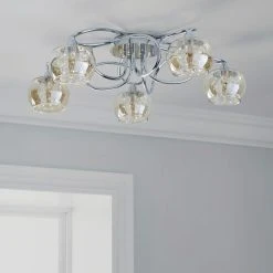 Dunelm Seychelles 5 Light Chrome Ceiling Fitting 9 Dunelm Seychelles 5 Light Chrome Ceiling Fitting -Dunelm Shop 1000093292 alt01