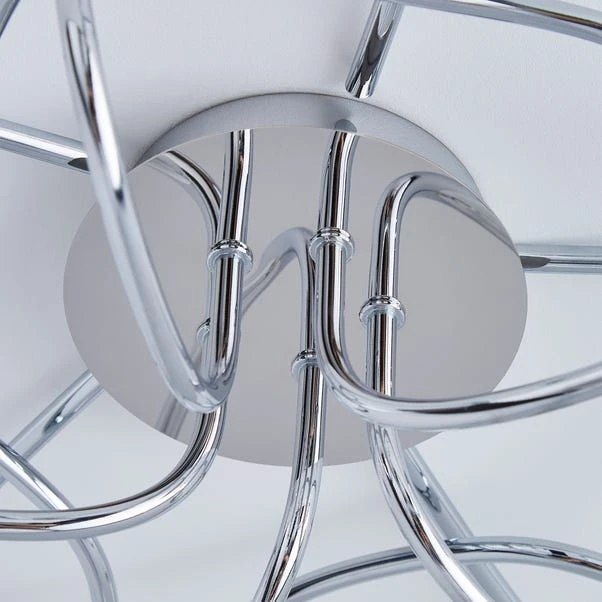 Dunelm Seychelles 5 Light Chrome Ceiling Fitting 6 Dunelm Seychelles 5 Light Chrome Ceiling Fitting - Image 4