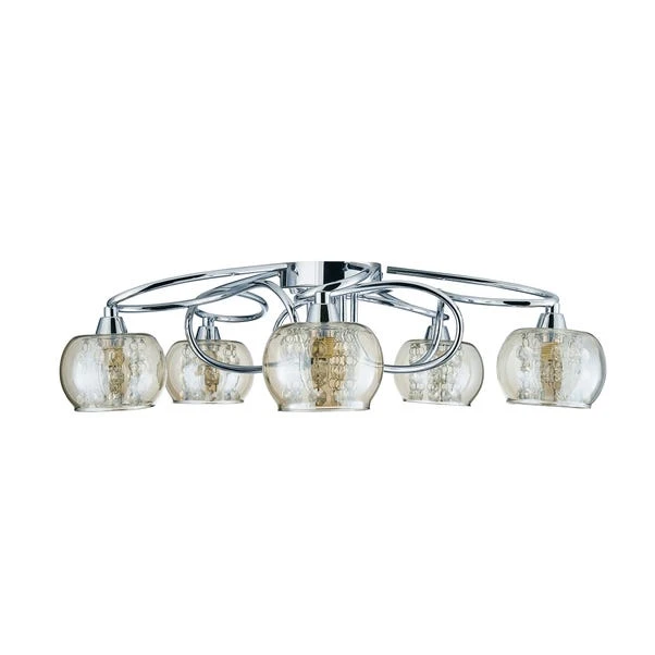 Dunelm Seychelles 5 Light Chrome Ceiling Fitting 7 Dunelm Seychelles 5 Light Chrome Ceiling Fitting - Image 5