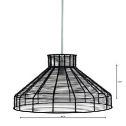Forde Wire Black Easy Fit Pendant -Dunelm Shop 1000111805 alt04