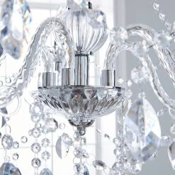 Dunelm Marie Therese 5 Light Integrated LED Chrome Chandelier 10 Dunelm Marie Therese 5 Light Integrated LED Chrome Chandelier -Dunelm Shop 1000111924 alt02
