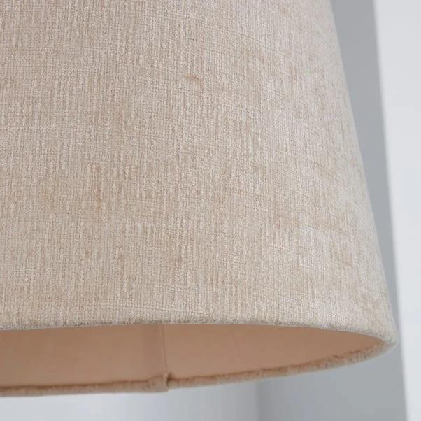 Dunelm Mons Chenille Lamp Shade 31cm Natural 5 Dunelm Mons Chenille Lamp Shade 31cm Natural - Image 3