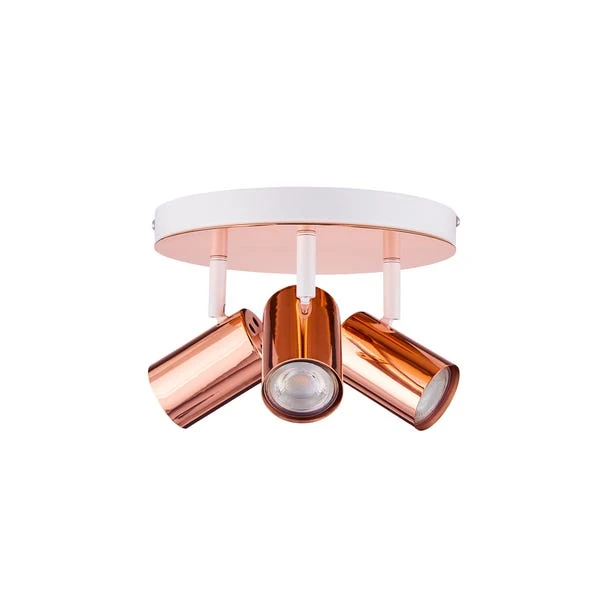 Dunelm Carter 3 Light Copper Spotlight 7 Dunelm Carter 3 Light Copper Spotlight - Image 5