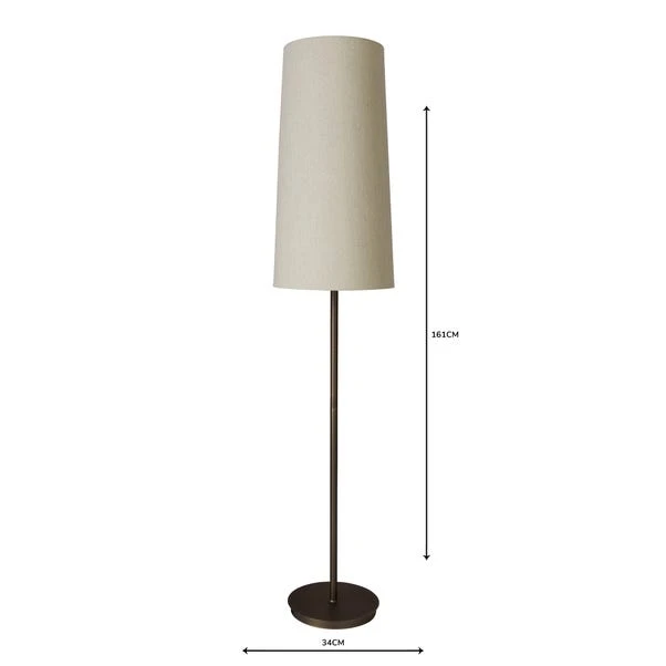 Dunelm Bronson Natural Floor Lamp 7 Dunelm Bronson Natural Floor Lamp - Image 5