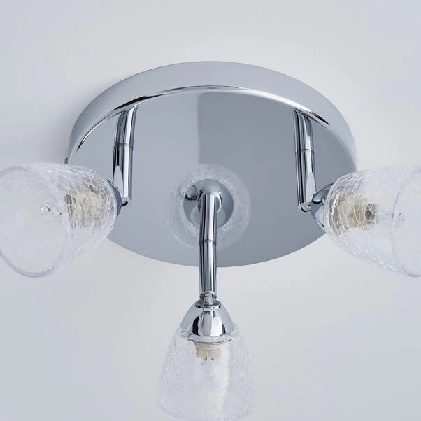 Dunelm Balston 3 Light Glass Spotlight 6 Dunelm Balston 3 Light Glass Spotlight - Image 4
