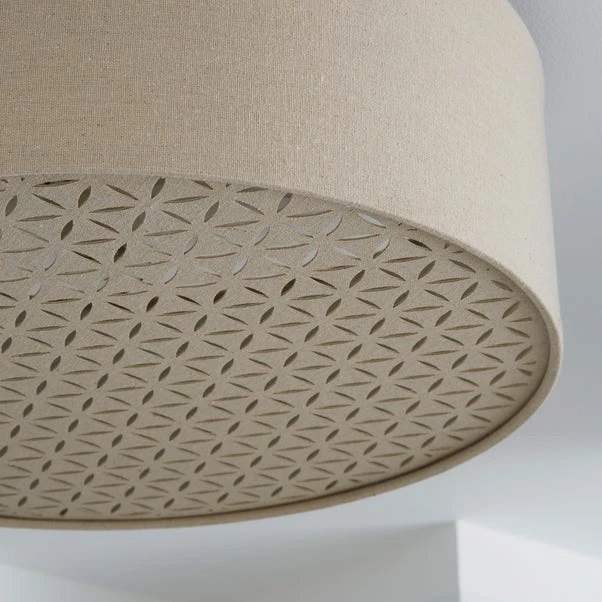 Kirsty Shade Taupe Flush Ceiling Fitting 5 Kirsty Shade Taupe Flush Ceiling Fitting - Image 3