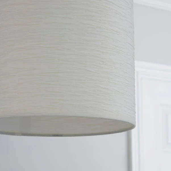 Dunelm Taora Paper Lamp Shade 20cm White 5 Dunelm Taora Paper Lamp Shade 20cm White - Image 3
