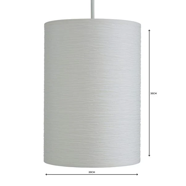 Dunelm Taora Paper Lamp Shade 20cm White 6 Dunelm Taora Paper Lamp Shade 20cm White - Image 4