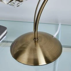 Dunelm Bergen Crystal Antique Brass Table Lamp -Dunelm Shop 1000119852 alt03