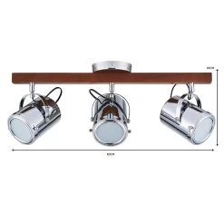 Dunelm Carlton 3 Light Chrome Spotlight Bar -Dunelm Shop 1000119862 alt06