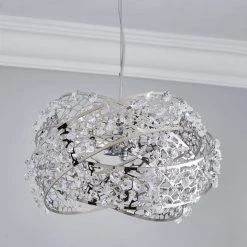Dunelm Jaimee 3 Light Crystal Chrome Ceiling Fitting 9 Dunelm Jaimee 3 Light Crystal Chrome Ceiling Fitting -Dunelm Shop 1000119870 alt01