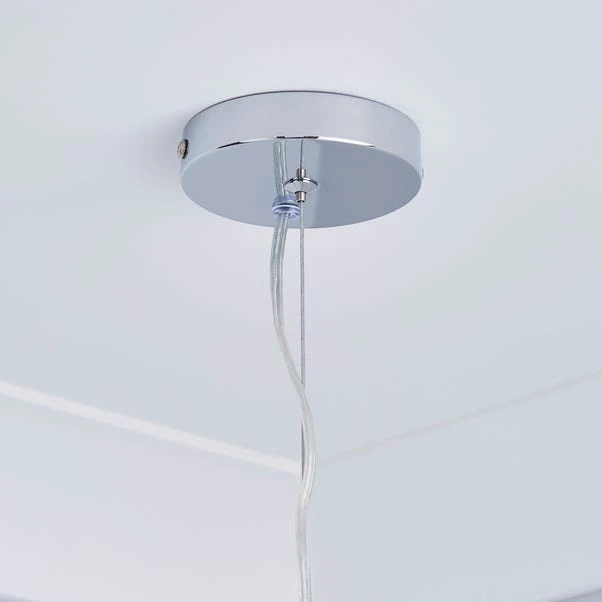 Dunelm Jaimee 3 Light Crystal Chrome Ceiling Fitting 6 Dunelm Jaimee 3 Light Crystal Chrome Ceiling Fitting - Image 4