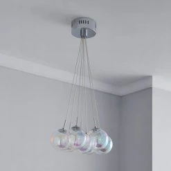 Dunelm Elmira 7 Light Bubble Glass Cluster Ceiling Fitting 9 Dunelm Elmira 7 Light Bubble Glass Cluster Ceiling Fitting -Dunelm Shop 1000119872 alt01