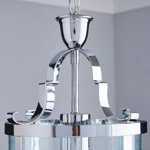 Dunelm Joplin Georgian 1 Light Lantern Glass Ceiling Fitting 5 Dunelm Joplin Georgian 1 Light Lantern Glass Ceiling Fitting - Image 3