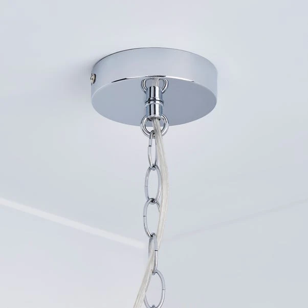 Dunelm Joplin Georgian 1 Light Lantern Glass Ceiling Fitting 6 Dunelm Joplin Georgian 1 Light Lantern Glass Ceiling Fitting - Image 4