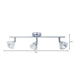 Dunelm Khobi 3 Light Glass Spotlight Bar 13 Dunelm Khobi 3 Light Glass Spotlight Bar -Dunelm Shop 1000119895 alt06