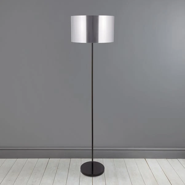 Dunelm Volos Shiny Black Floor Lamp 4 Dunelm Volos Shiny Black Floor Lamp - Image 2