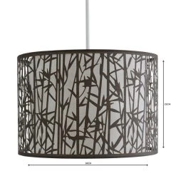 Dunelm Catiri Bamboo Leaf Grey Easy Fit Pendant 9 Dunelm Catiri Bamboo Leaf Grey Easy Fit Pendant -Dunelm Shop 1000119920 alt04