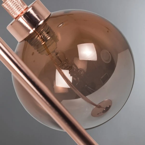 Dunelm Tanner Copper And Glass Table Lamp 5 Dunelm Tanner Copper And Glass Table Lamp - Image 3