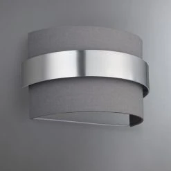 Dunelm Joey Shaded Grey Wall Light 9 Dunelm Joey Shaded Grey Wall Light -Dunelm Shop 1000137338 alt01