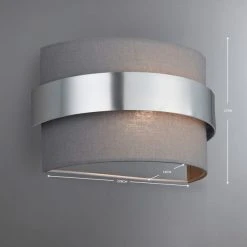 Dunelm Joey Shaded Grey Wall Light 12 Dunelm Joey Shaded Grey Wall Light -Dunelm Shop 1000137338 alt04