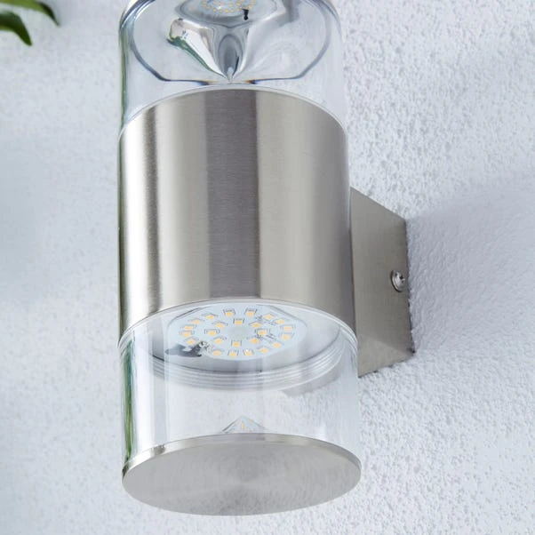 Dunelm Aden 2 Light Steel Outdoor Wall Light 6 Dunelm Aden 2 Light Steel Outdoor Wall Light - Image 4